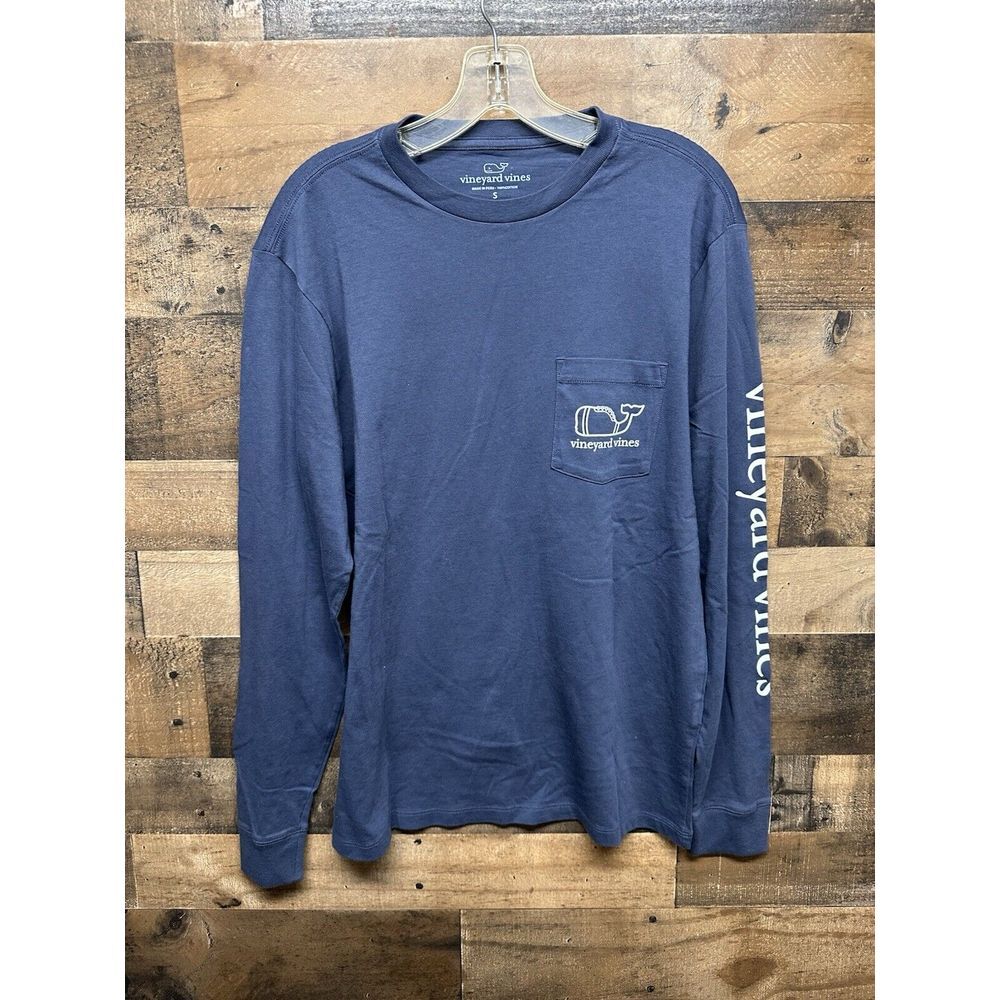 NWOT Vineyard Vines Men's Long‎ Sleeve Football T-Shirt Size Small